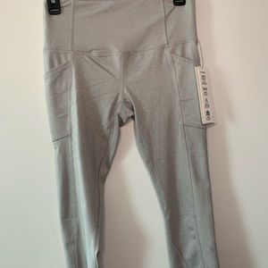 RBX Solid Grey Leggings w/cell phone pocket